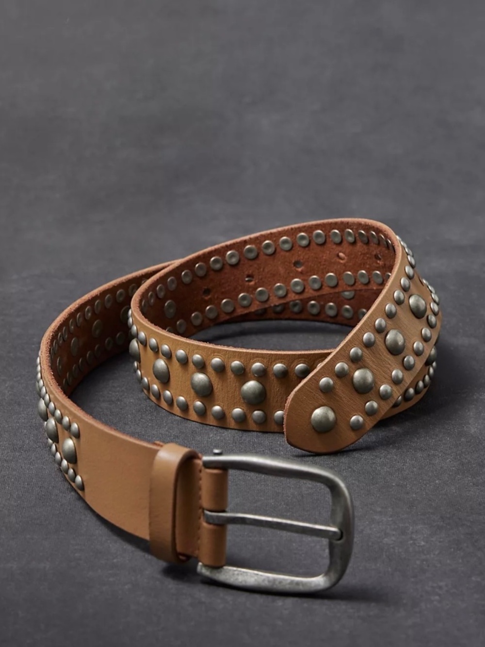 NWT $58 We The Free Sola Stud Belt Saddle Size M/L